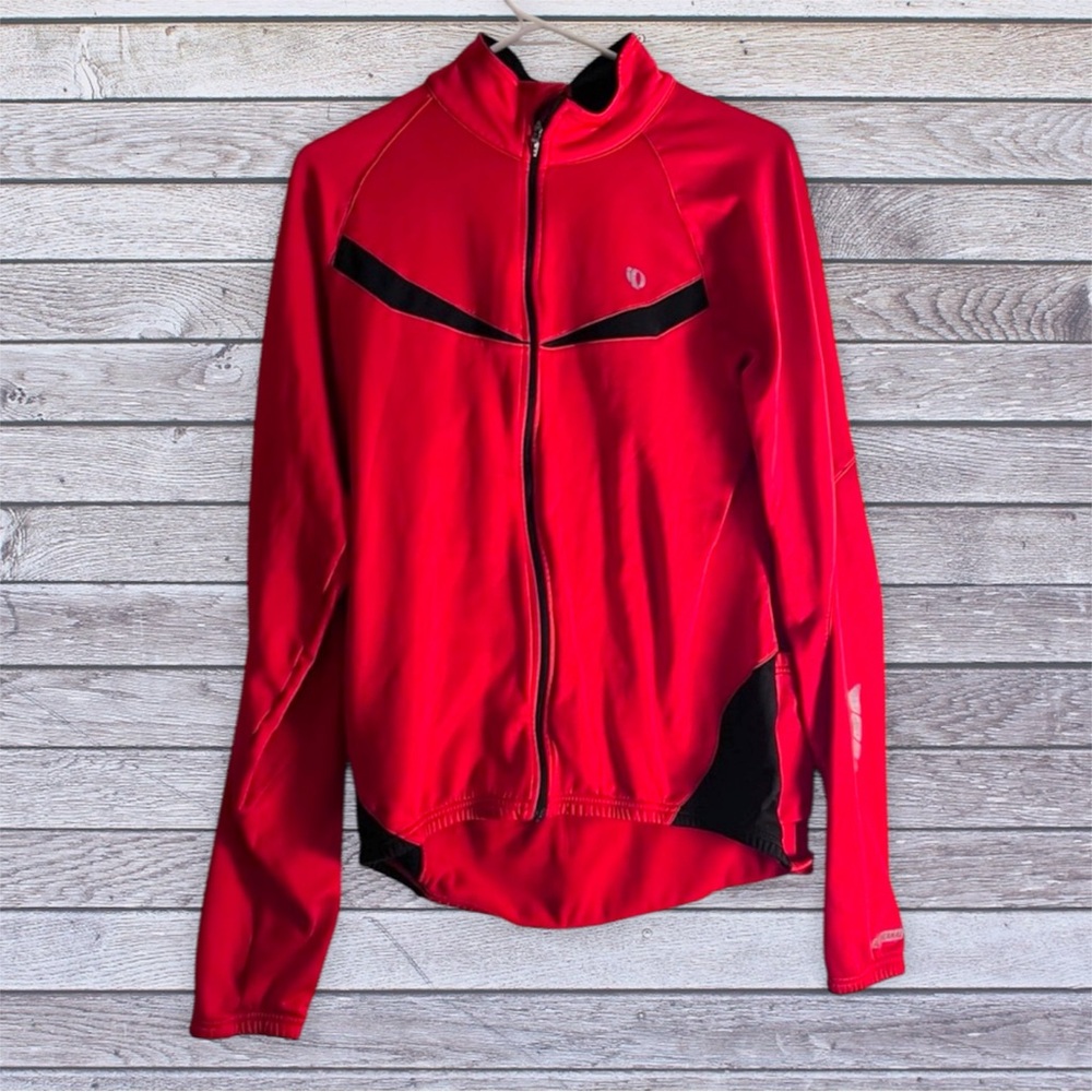 Pearl Izumi Elite Men's Red Performance Cycling Jacket w/ Black Accents large